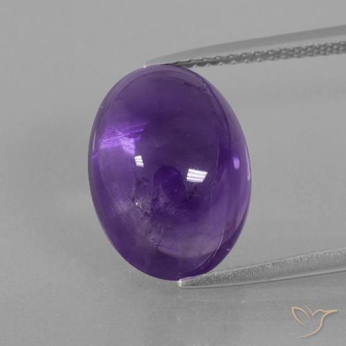 7.85克拉天然紫水晶，椭圆形，透明