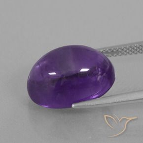 7.85克拉天然紫水晶，椭圆形，透明