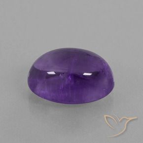 6.85克拉天然紫水晶，椭圆形，透明