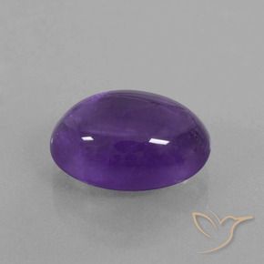 6.41克拉天然紫水晶，椭圆形，透明