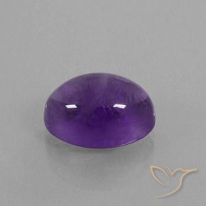 7.58克拉天然紫水晶，椭圆形，透明