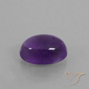 6.84克拉天然紫水晶，椭圆形，透明