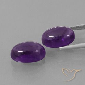 8.44克拉天然紫水晶，椭圆形，透明