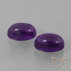 9.85克拉天然紫水晶，椭圆形，透明