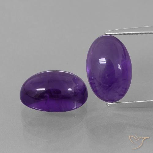 8.84克拉天然紫水晶，椭圆形，透明