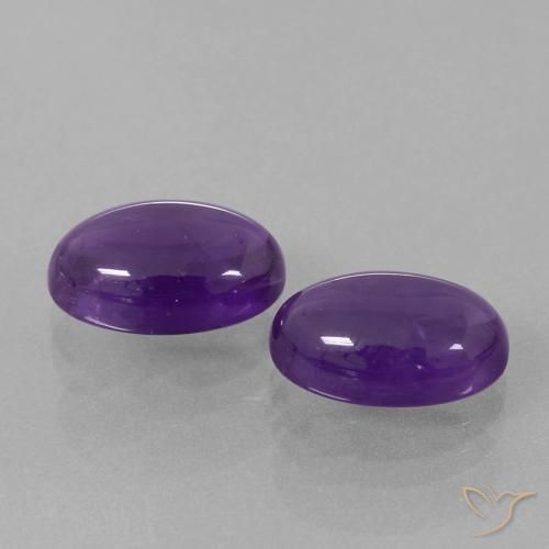 7.25克拉天然紫水晶，椭圆形，透明