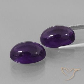 8.72克拉天然紫水晶，椭圆形，透明