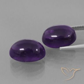 9.17克拉天然紫水晶，椭圆形，透明