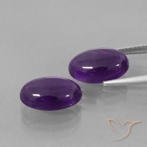 6.49克拉天然紫水晶，椭圆形，透明