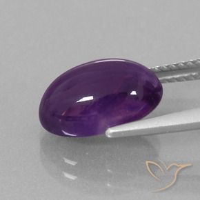3.88克拉天然紫水晶，椭圆形，透明