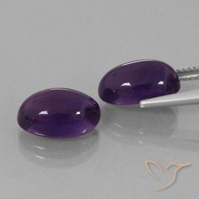 7.80克拉天然紫水晶，椭圆形，透明