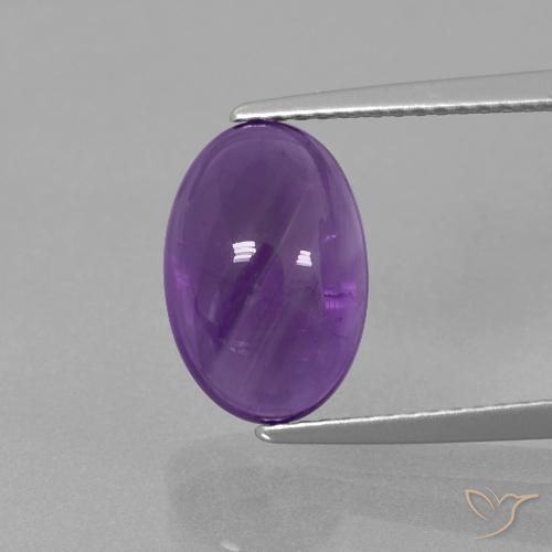 3.67克拉天然紫水晶，椭圆形，透明
