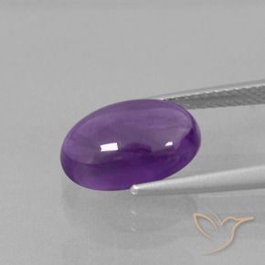 3.67克拉天然紫水晶，椭圆形，透明
