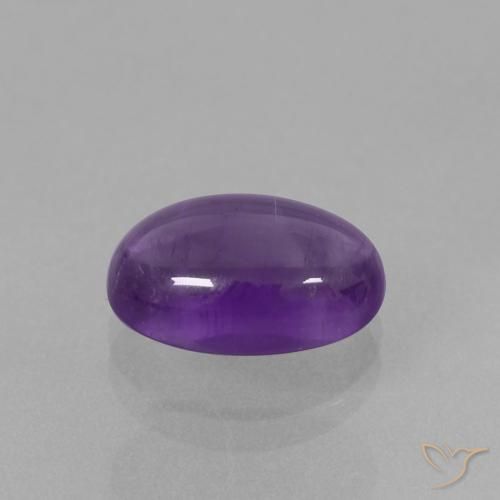 3.98克拉天然紫水晶，椭圆形，透明