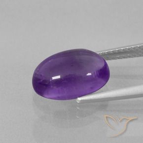 4.11克拉天然紫水晶，椭圆形，透明