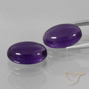 6.93克拉天然紫水晶，椭圆形，透明