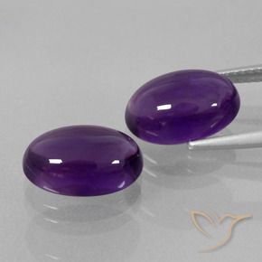 7.74克拉天然紫水晶，椭圆形，透明