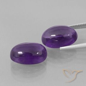 8.14克拉天然紫水晶，椭圆形，透明