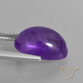 6.23克拉天然紫水晶，椭圆形，透明