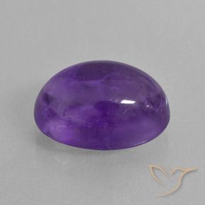 7.06克拉天然紫水晶，椭圆形，透明
