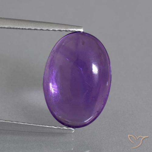 5.22克拉天然紫水晶，椭圆形，透明