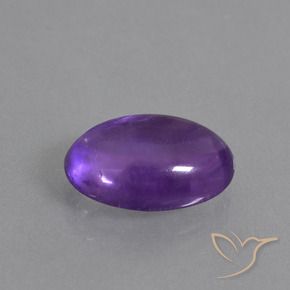 5.22克拉天然紫水晶，椭圆形，透明