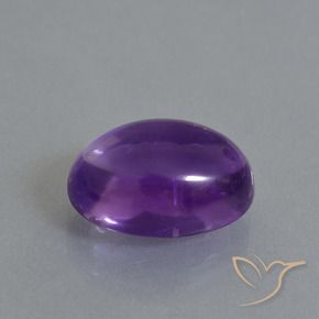 6.80克拉天然紫水晶，椭圆形，透明
