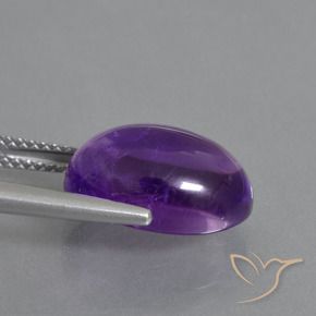 6.80克拉天然紫水晶，椭圆形，透明