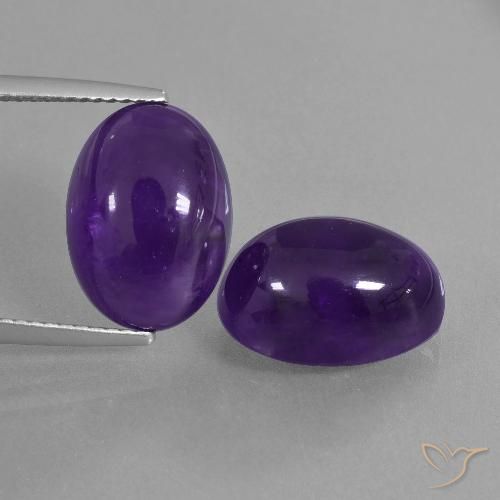 13.67克拉天然紫水晶，椭圆形，透明