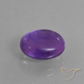 5.18克拉天然紫水晶，椭圆形，透明