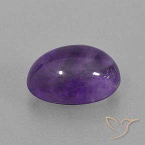 6.73克拉天然紫水晶，椭圆形，透明