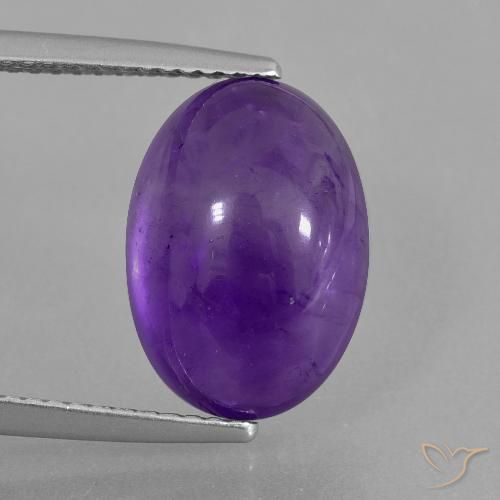 7.13克拉天然紫水晶，椭圆形，透明