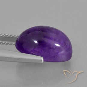 7.13克拉天然紫水晶，椭圆形，透明