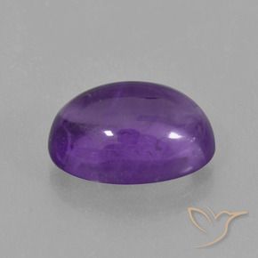 6.14克拉天然紫水晶，椭圆形，透明