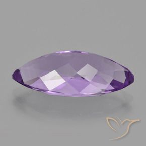 6.24克拉天然紫水晶，榄尖形，VS