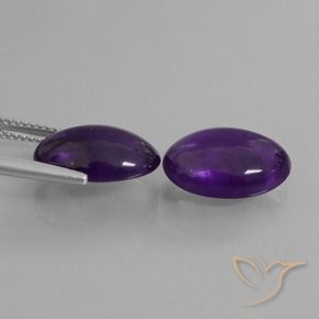 10.19克拉天然紫水晶，椭圆形，透明
