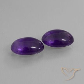10.17克拉天然紫水晶，椭圆形，透明