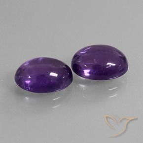 6.73克拉天然紫水晶，椭圆形，透明