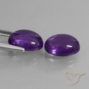 6.73克拉天然紫水晶，椭圆形，透明