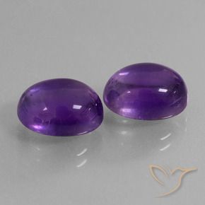 8.76克拉天然紫水晶，椭圆形，透明