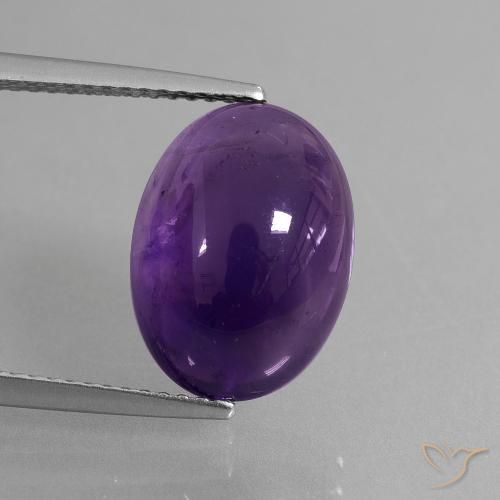 6.32ct 天然 深紫罗兰色 紫水晶, 椭圆形, 透明