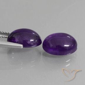 7.63克拉天然紫水晶，椭圆形，透明