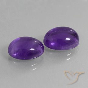 7.61克拉天然紫水晶，椭圆形，透明