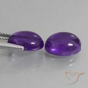 7.61克拉天然紫水晶，椭圆形，透明