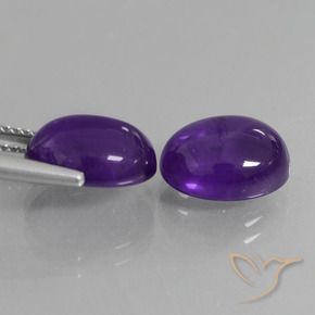 7.89克拉天然紫水晶，椭圆形，透明