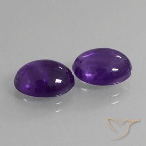 6.68克拉天然紫水晶，椭圆形，透明