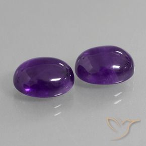 8.08克拉天然紫水晶，椭圆形，透明