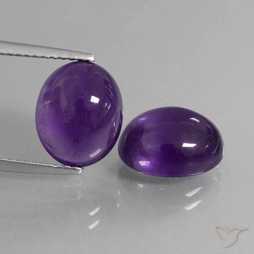 7.99克拉天然紫水晶，椭圆形，透明