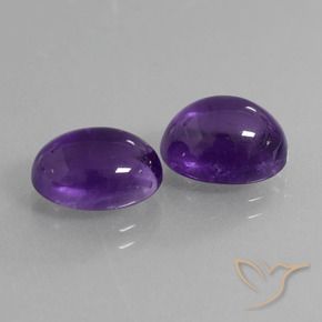7.33克拉天然紫水晶，椭圆形，透明