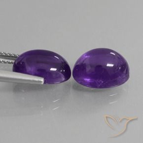7.33克拉天然紫水晶，椭圆形，透明